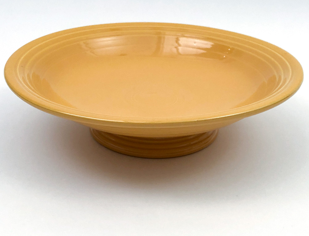 vintage fiesta pottery yellow footed comport for sale